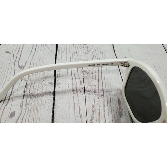 Saint Laurent SL258 003 White Gray Sunglasses SL 258 54-18-145 UNISEX